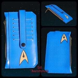 Star Trek Purse Pal Minimalist Wallet Vinyl Custom Faux Leather Handmade USA